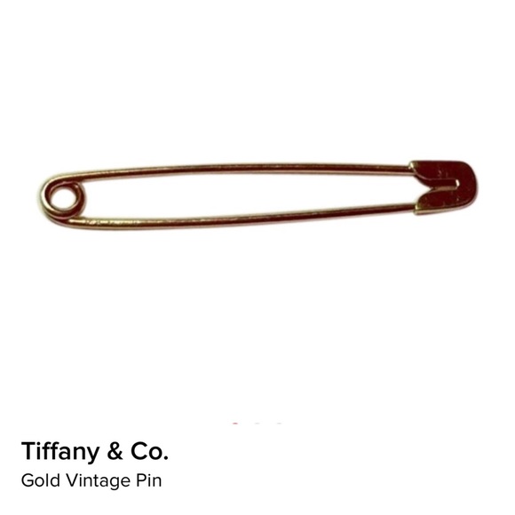 Tiffany & Co. Jewelry - Tiffany&Co. 14k Yellow Gold Baby Diaper Pin Broach